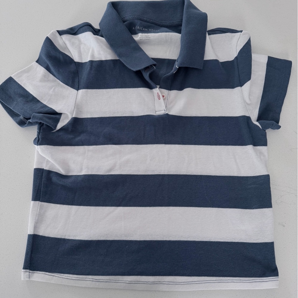 AMERICAN EAGLE | Cropped Collar Top | M